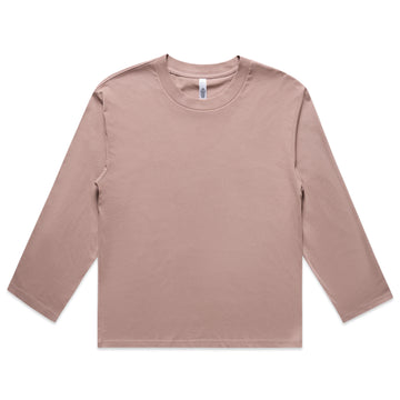Women’s Martina Long-Sleeve Tee | Arena Custom Blanks - Arena Prints - Front - Hazy Pink - Pink