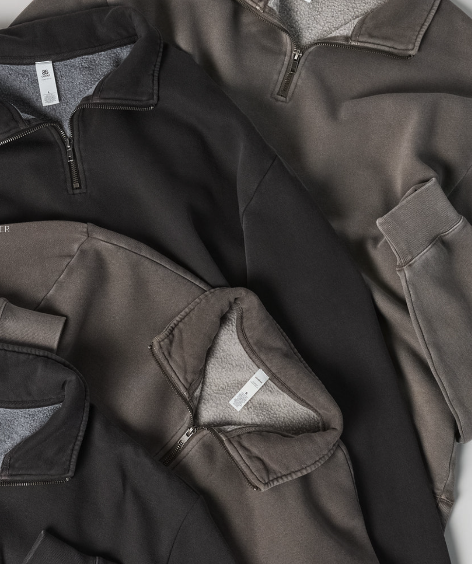 Heavy Faded Half Zip