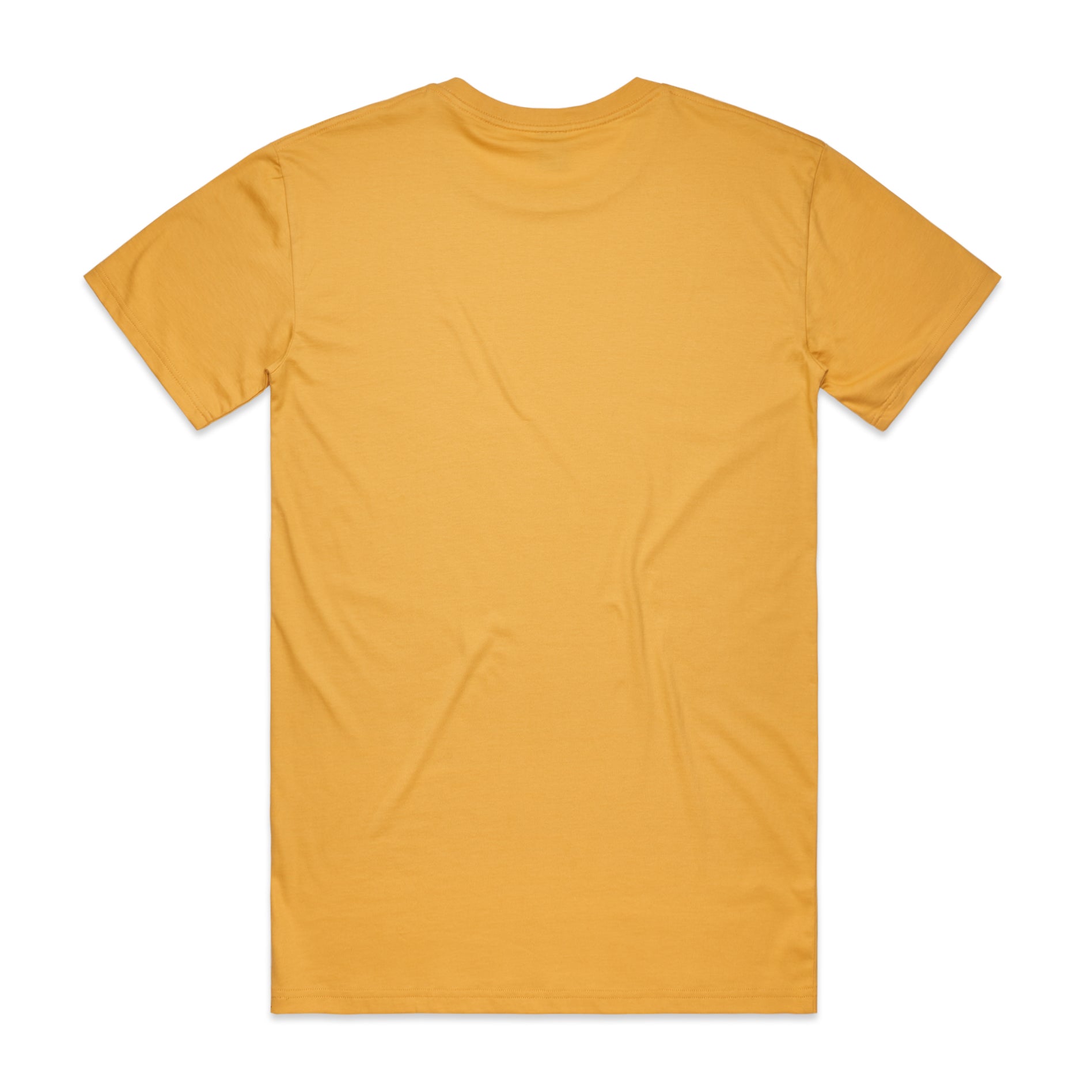 Men's Staple Tee | Arena Custom Blanks - Arena Prints - Back - Mustard - Yellow