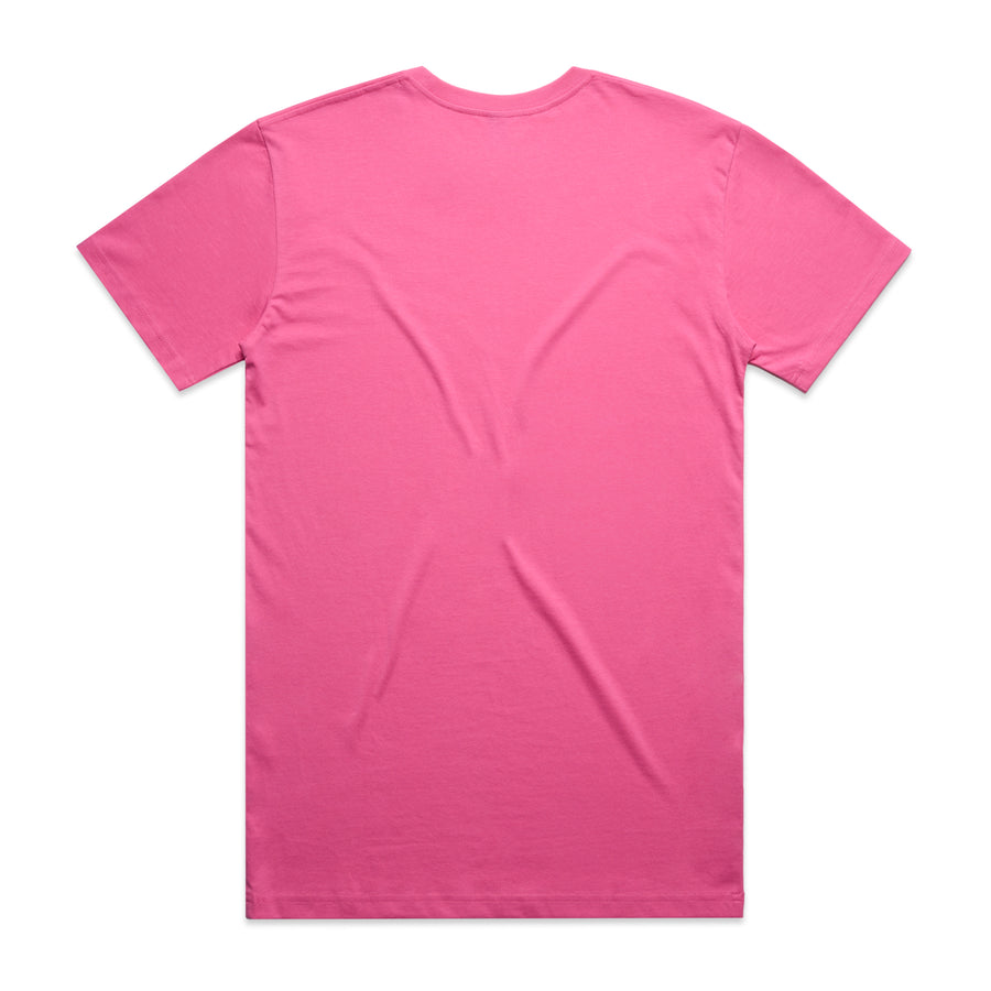 Men's Staple Tee | Arena Custom Blanks - Arena Prints - Back - Charity Pink - Pink