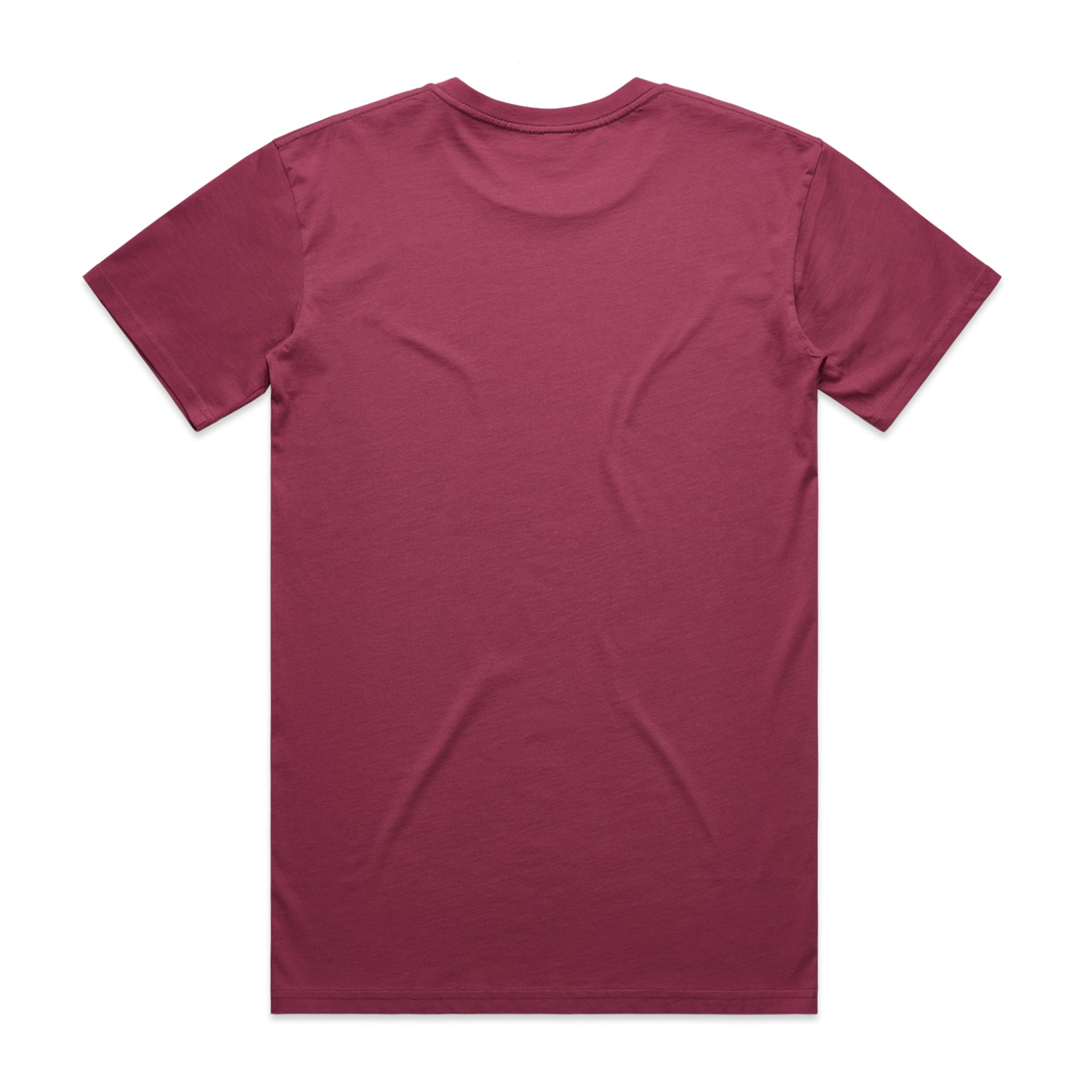 Men's Staple Tee | Arena Custom Blanks - Arena Prints - Back - Berry - Red