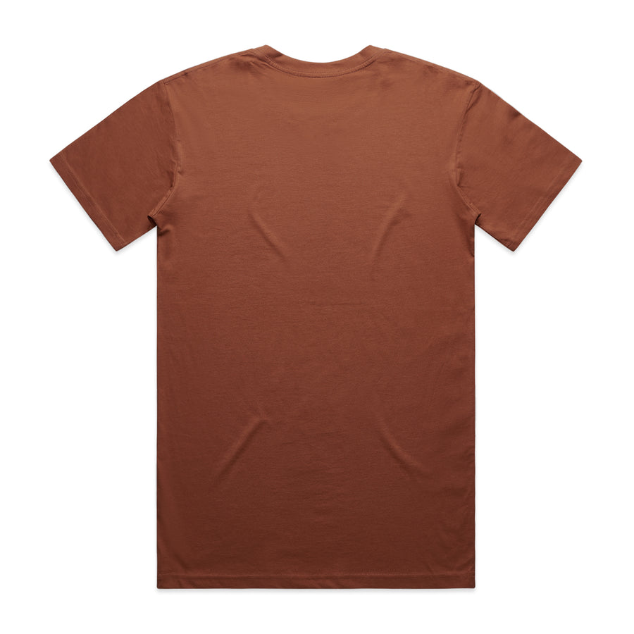 Men's Staple Tee | Arena Custom Blanks - Arena Prints - Back - Clay - Orange