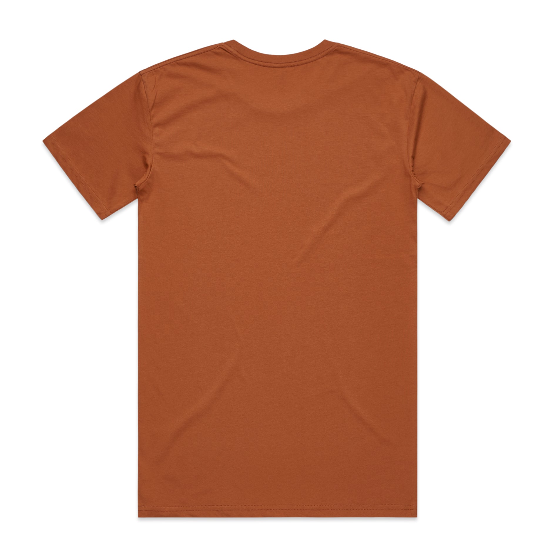 Men's Staple Tee | Arena Custom Blanks - Arena Prints - Back - Copper - Orange