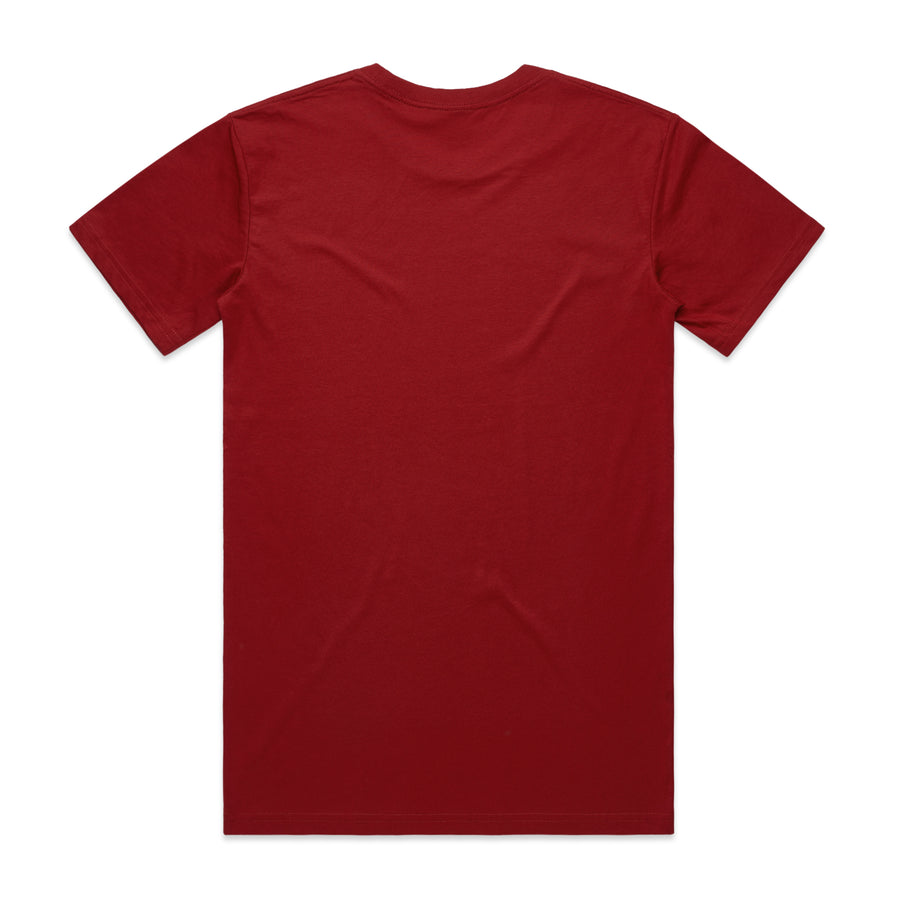 Men's Staple Tee | Arena Custom Blanks - Arena Prints - Back - Cardinal - Red