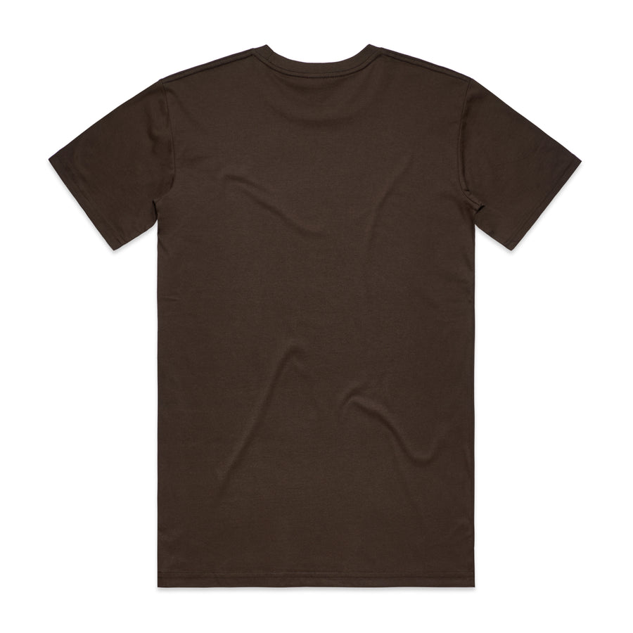 Men's Staple Tee | Arena Custom Blanks - Arena Prints - Back - Dark Chocolate - Brown 