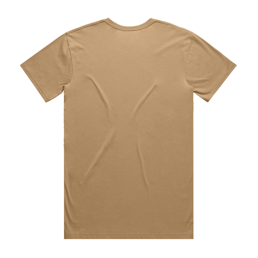 Men's Staple Tee | Arena Custom Blanks - Arena Prints - Back - Khaki - Tan 