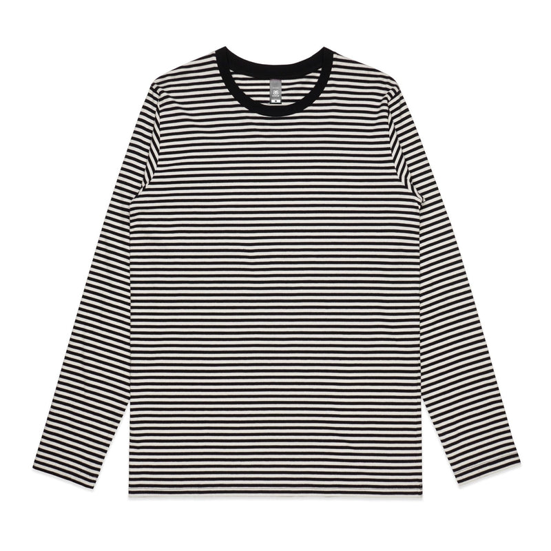 Men's Bowery Stripe Long Sleeve Tee Shirt | Arena Custom Blanks - Arena Prints - 
