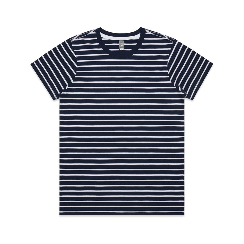 Women's Maple Stripe Tee Shirt | Arena Custom Blanks - Arena Prints - 
