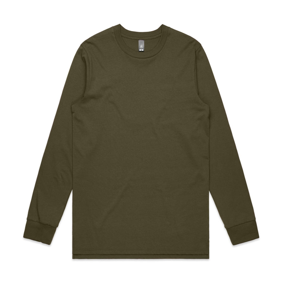 Men's Base Long Sleeve Shirt | Arena Custom Blanks - Arena Prints - Front - Army - Green