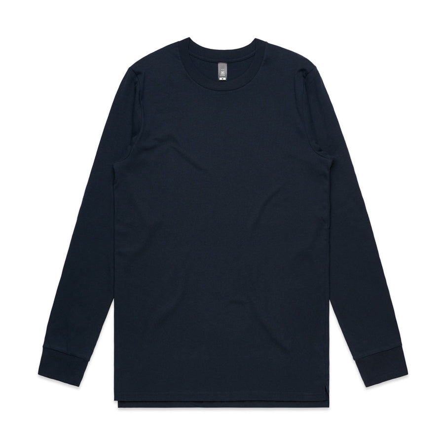 Men's Base Long Sleeve Shirt | Arena Custom Blanks - Arena Prints - Front - Navy - Blue