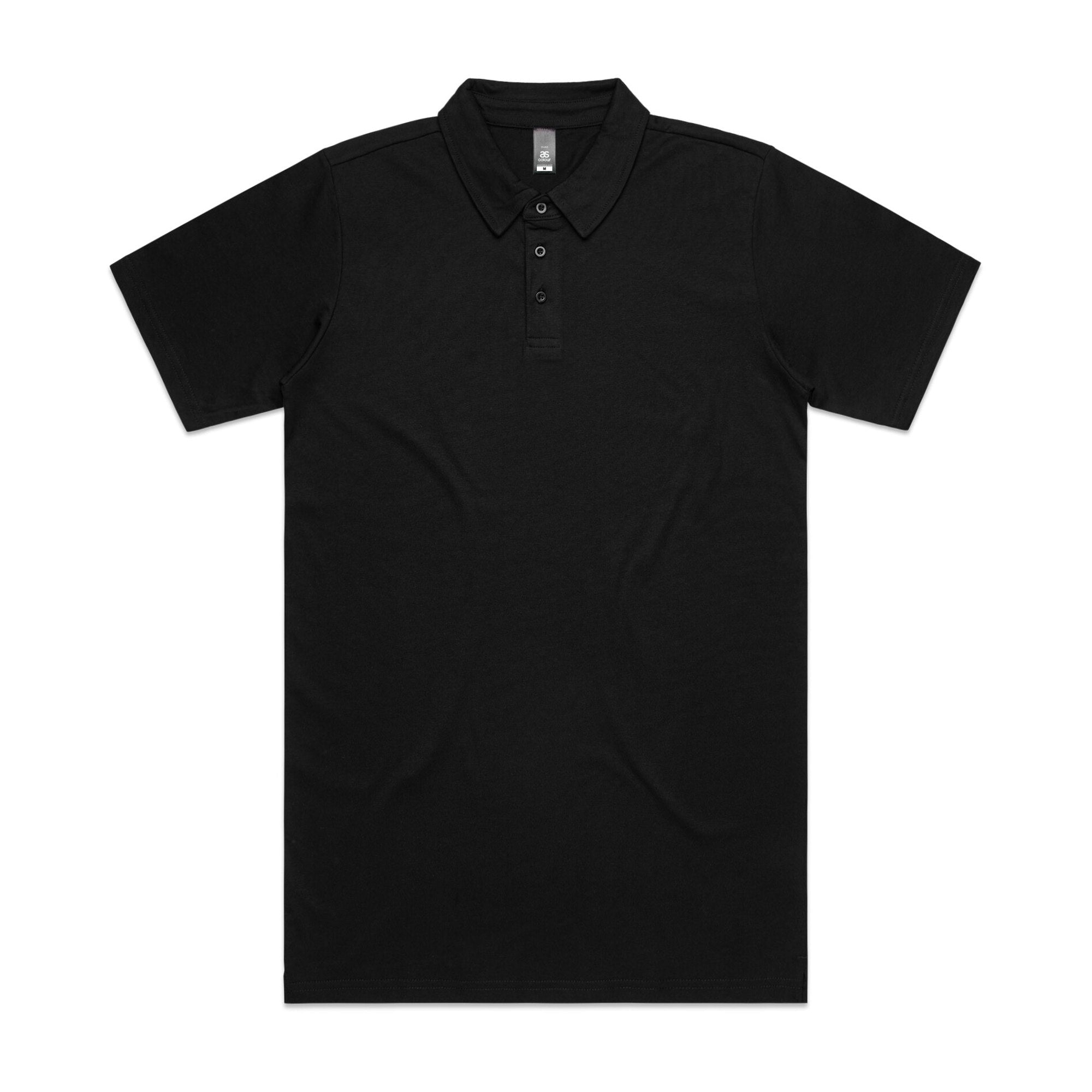 Men's Chad Polo | Arena Custom Blanks - Arena Prints - Front - Black