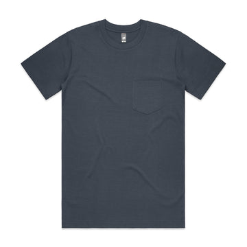 Men's Classic Pocket Tee Shirt | Arena Custom Blanks - Arena Prints - Front Petrol - Blue
