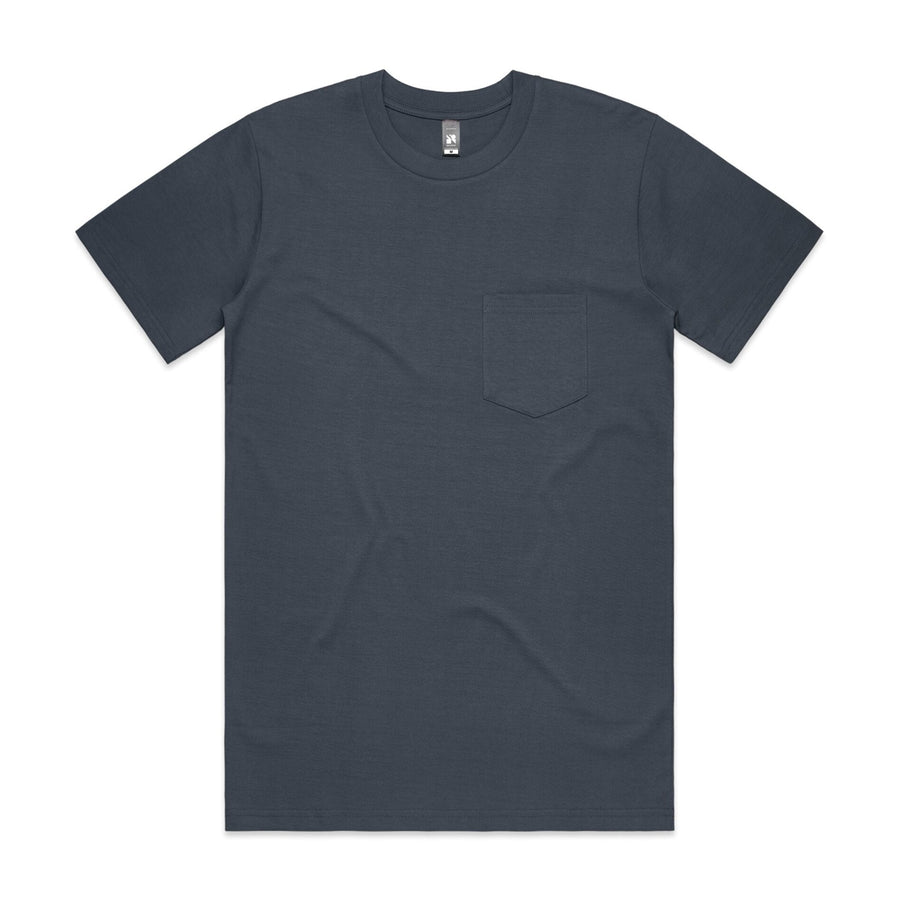 Men's Classic Pocket Tee Shirt | Arena Custom Blanks - Arena Prints - Front Petrol - Blue
