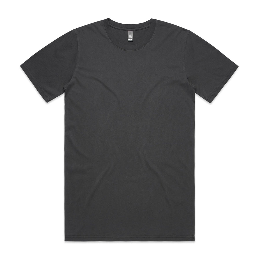 Men's Faded Tee Shirt |Arena Custom Blanks - Arena Prints - Front - Faded Black - Black