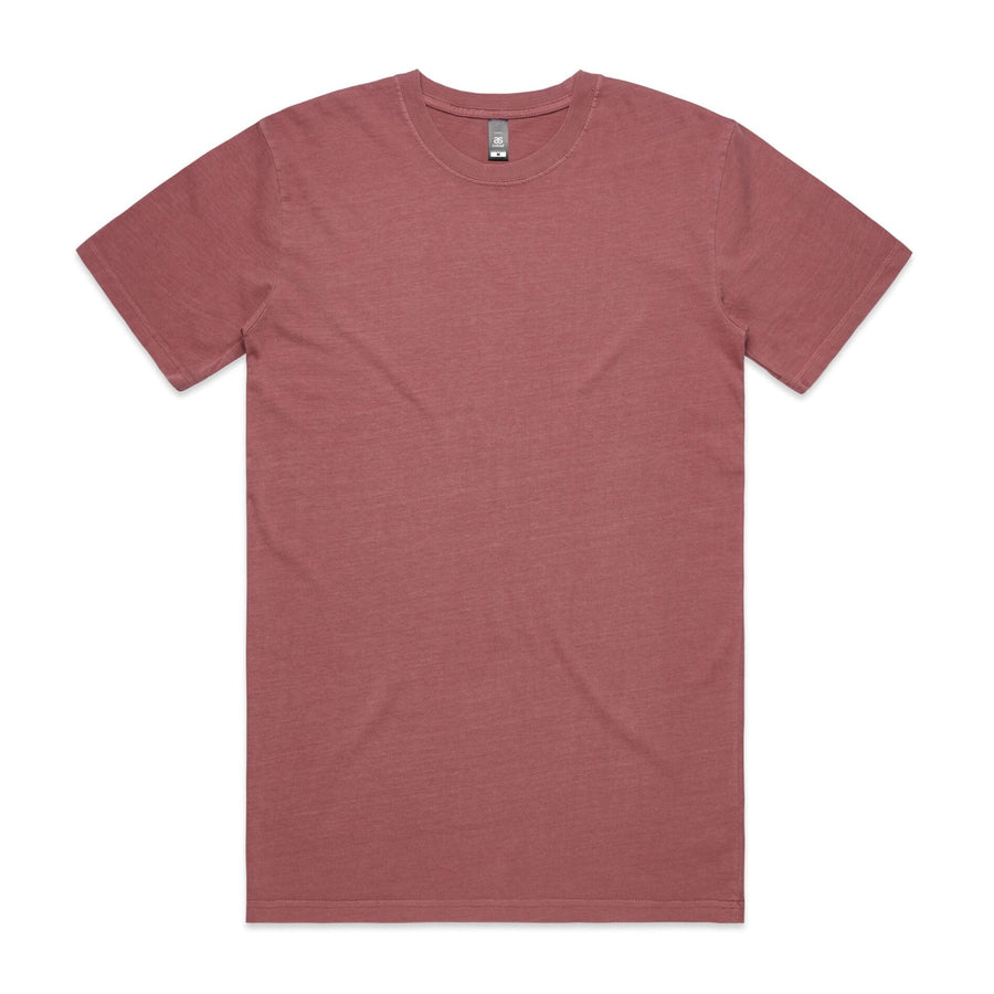 Men's Faded Tee Shirt |Arena Custom Blanks - Arena Prints - Front - Faded Wine - Red