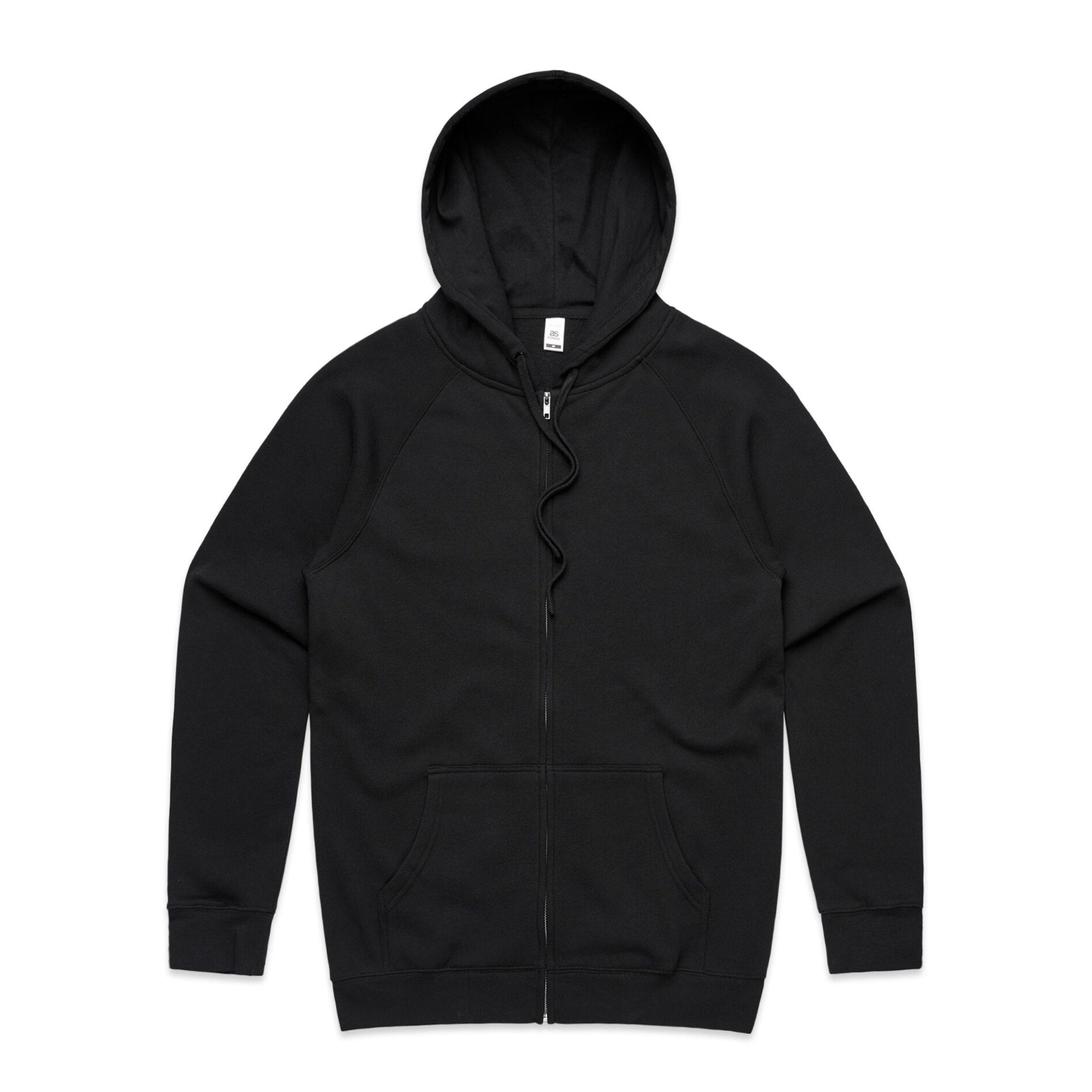 Men's Official Zip Hoodie | Arena Custom Blanks - Arena Prints - Front - Black
