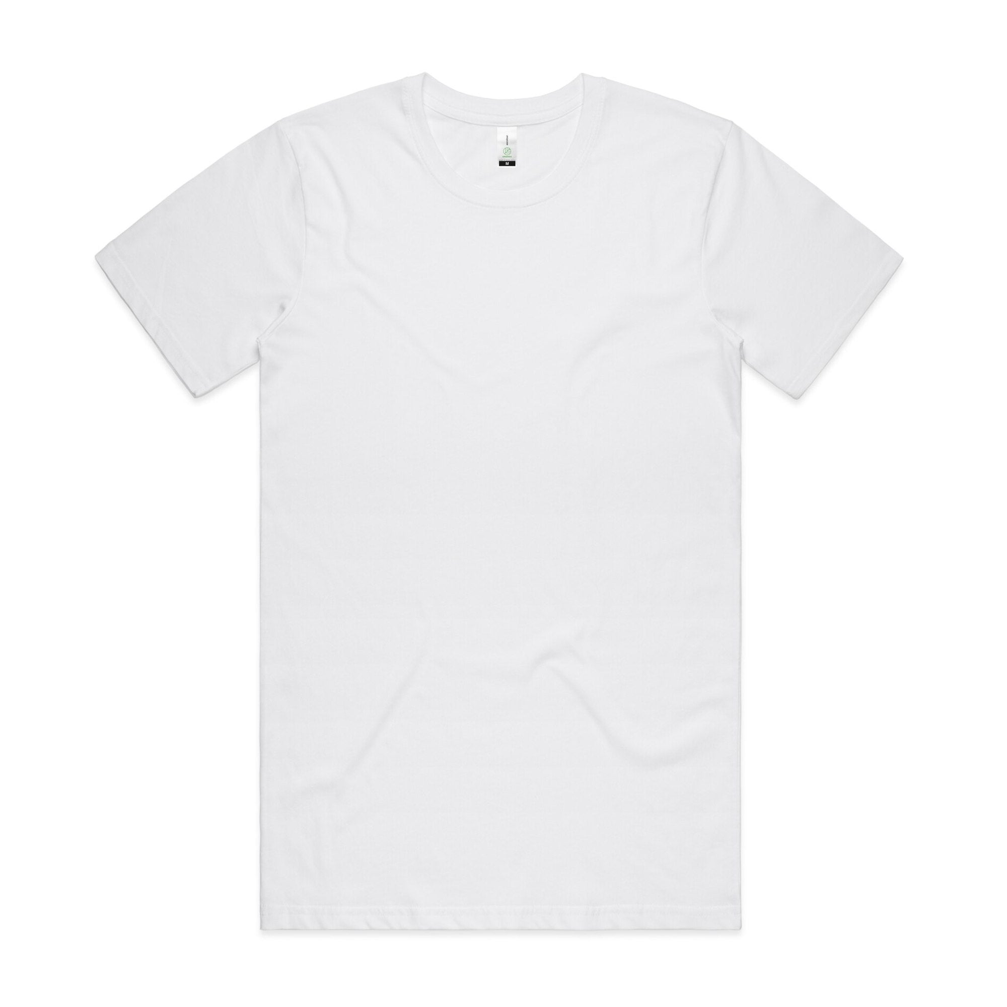 Men's Organic Tee | Arena Custom Blanks - Arena Prints - Front - White 