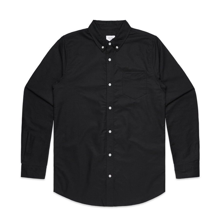 Men's Oxford Button Down | Arena Custom Blanks - Arena Prints - Front 
 - Black