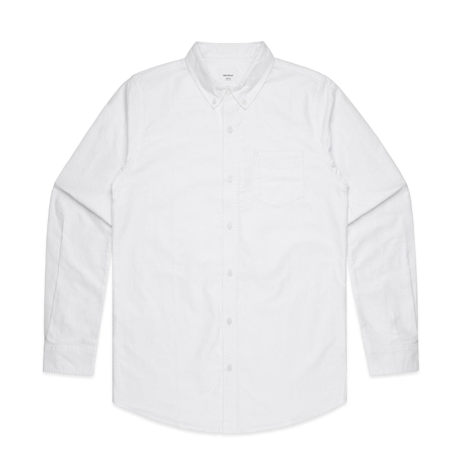 Men's Oxford Button Down | Arena Custom Blanks - Arena Prints - Front - White