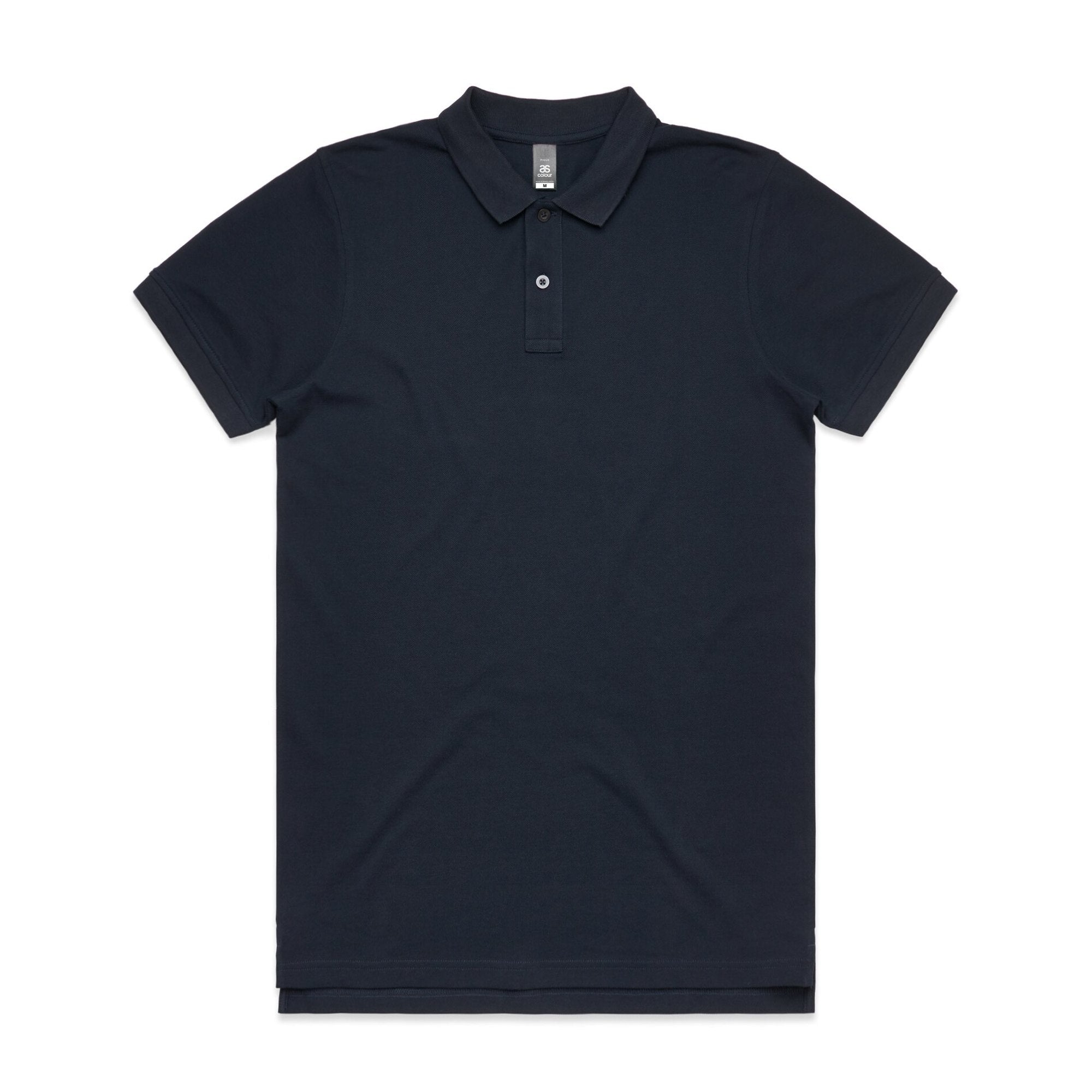 Men's Pique Polo | Arena Custom Blanks - Arena Prints - Front - Navy - Blue
