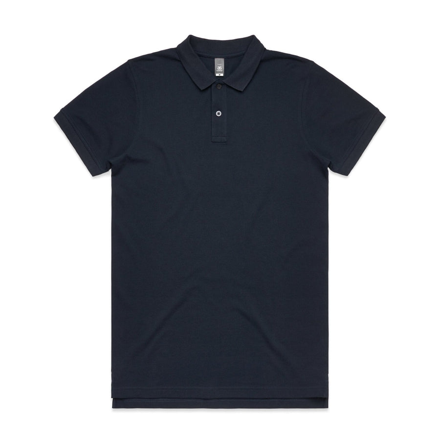 Men's Pique Polo | Arena Custom Blanks - Arena Prints - Front - Navy - Blue