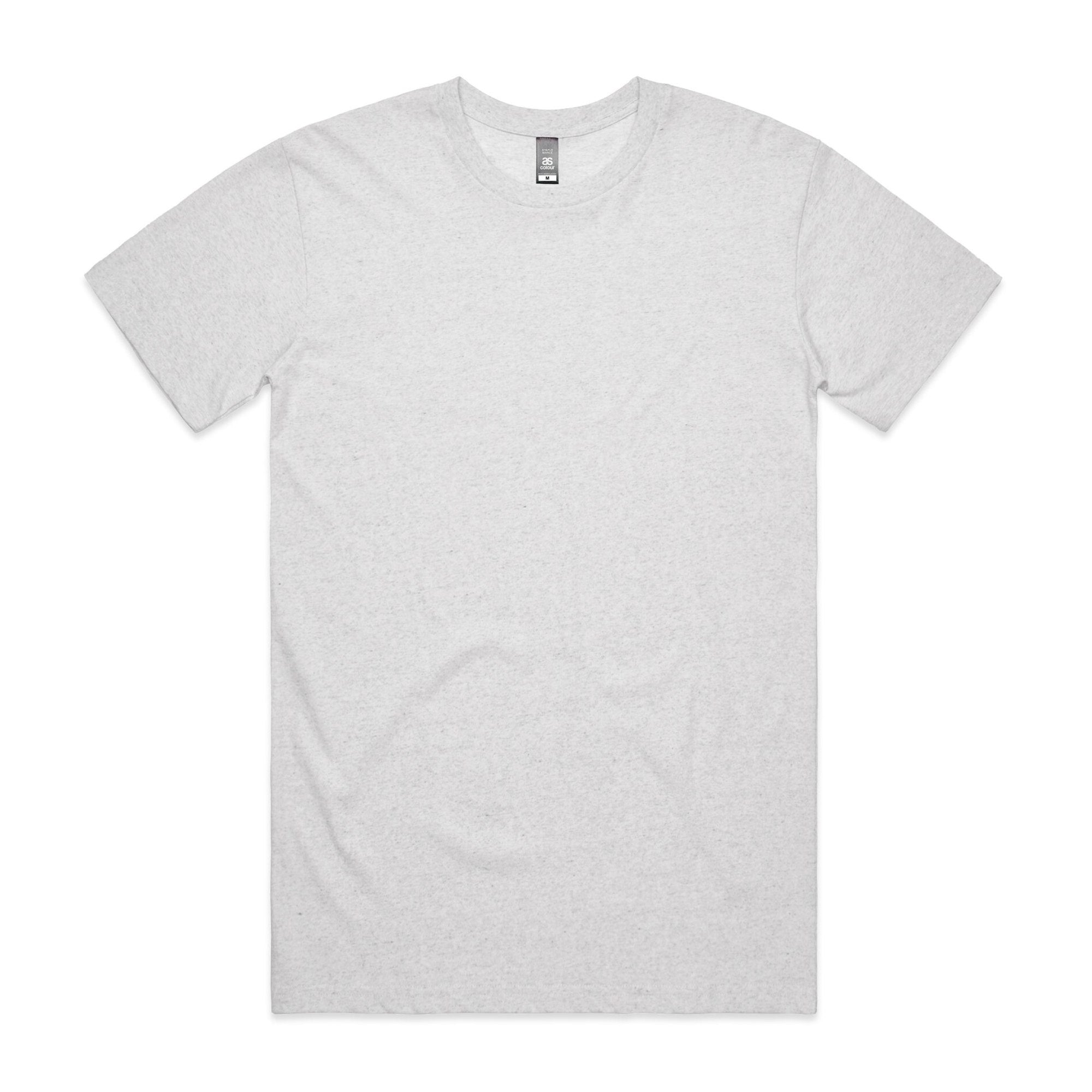 Men's Staple Heather Tee Shirt | Arena Custom Blanks - Arena Prints - Front - White Heather - White