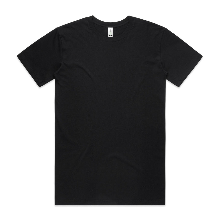 Men's Staple Organic Tee Shirt | Arena Custom Blanks - Arena Prints - Front - Black