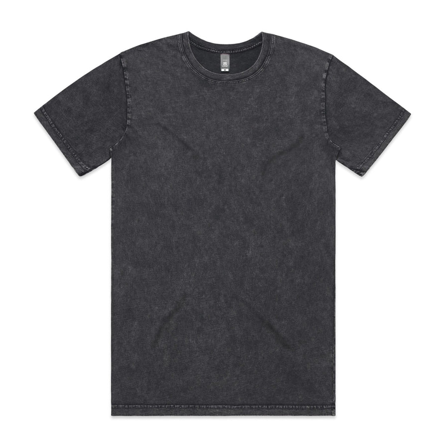 Men's  Staple Stone Wash Tee |  Arena Custom Blanks - Arena Prints - Front - Black Stone - Black