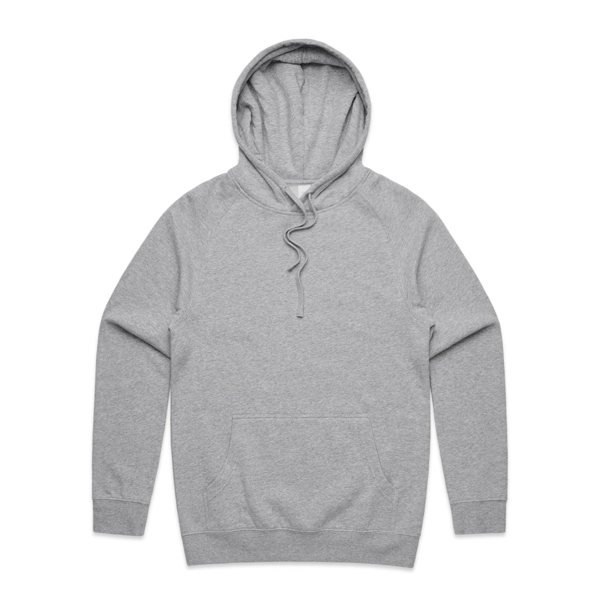 Men's Supply Pullover Hoodie |  Arena Custom Blanks - Arena Prints - Front - Athletic Heather - Grey