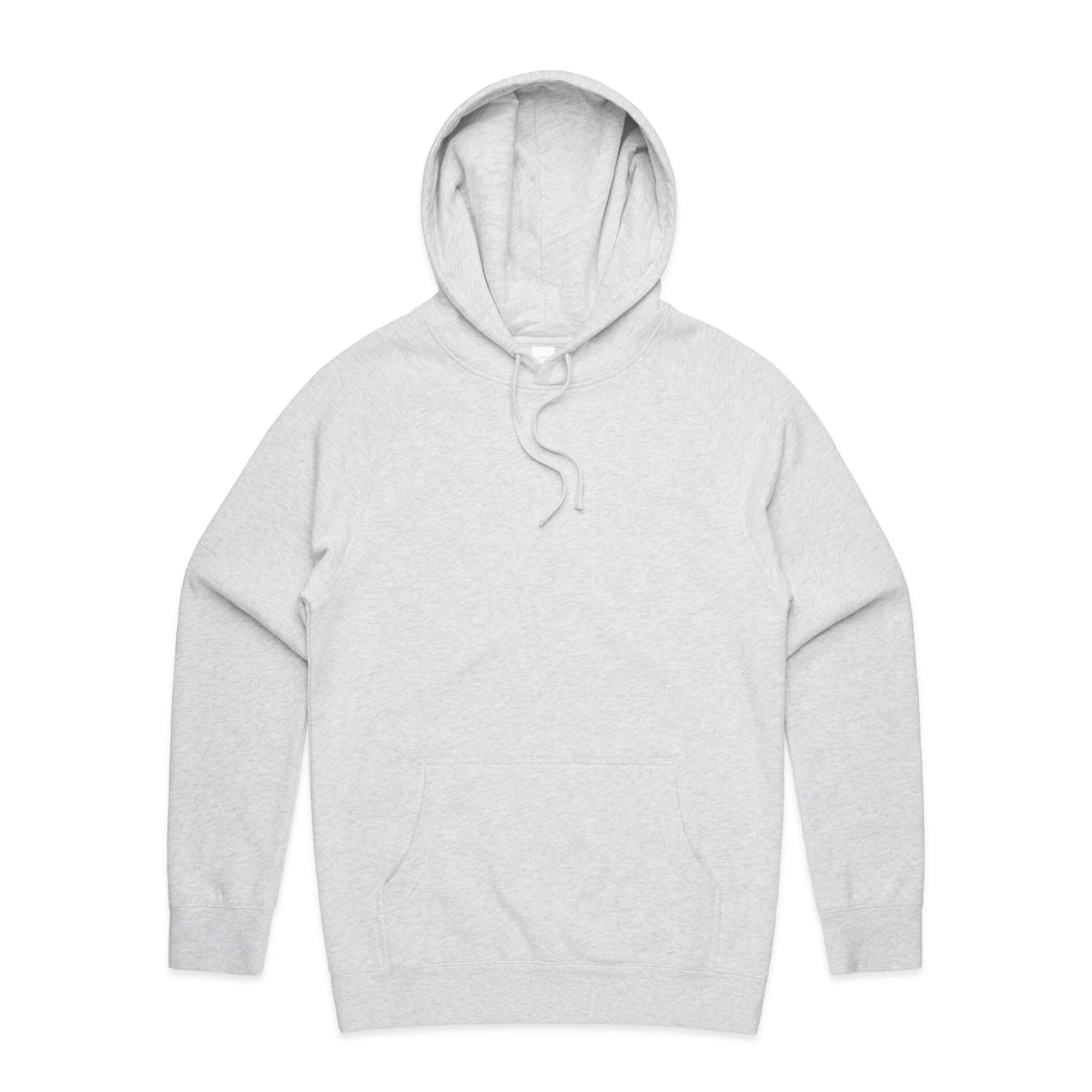 Men's Supply Pullover Hoodie |  Arena Custom Blanks - Arena Prints - Front - White Heather - Grey