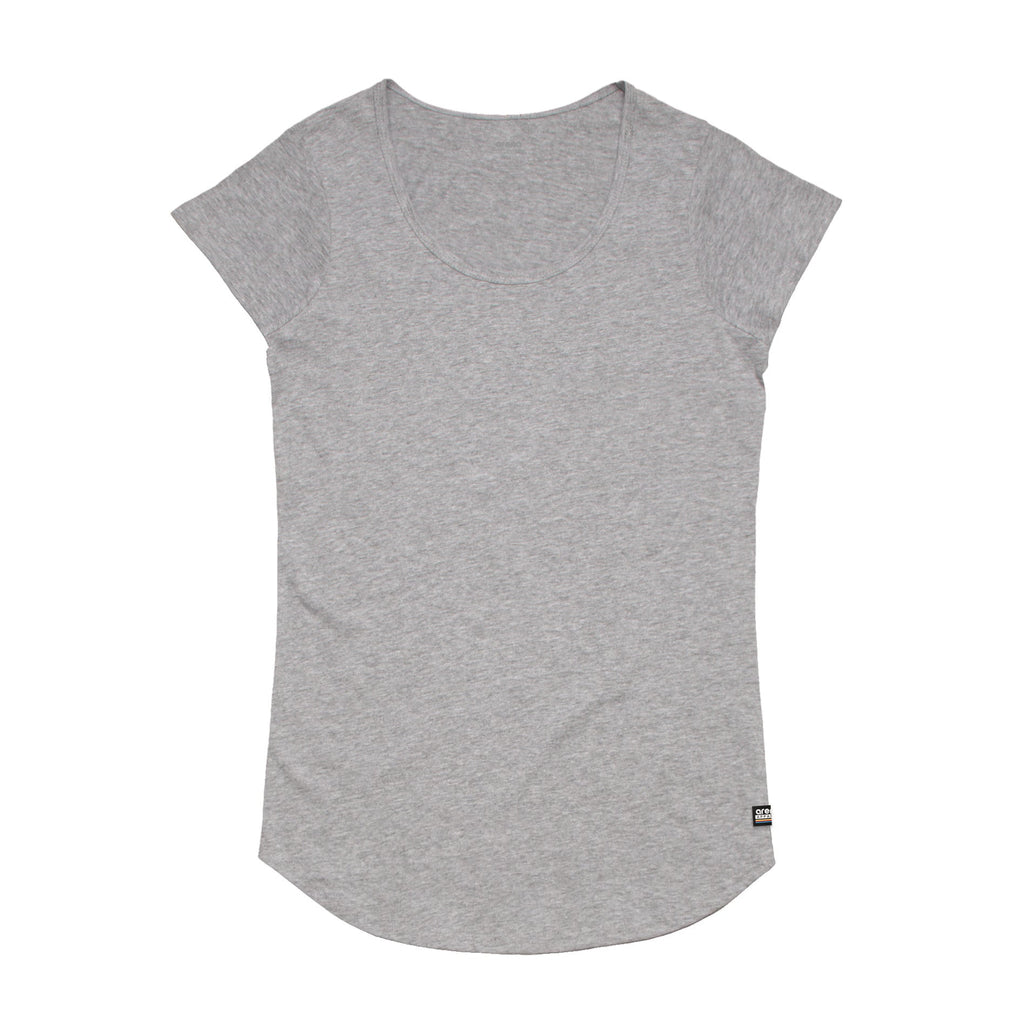 Wo's Mali Curved Hem Tee Shirt | Custom Blanks - Band Merch and On-Demand Designer Shirts