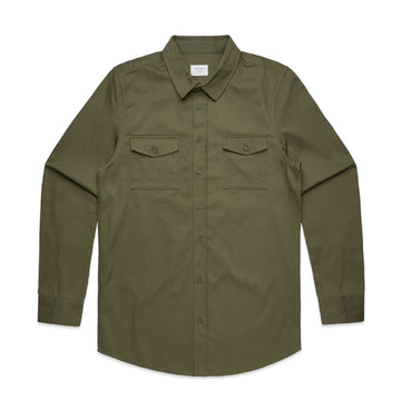 Men's Long Sleeve Military Shirt | Arena Custom Blanks - Arena Prints - 