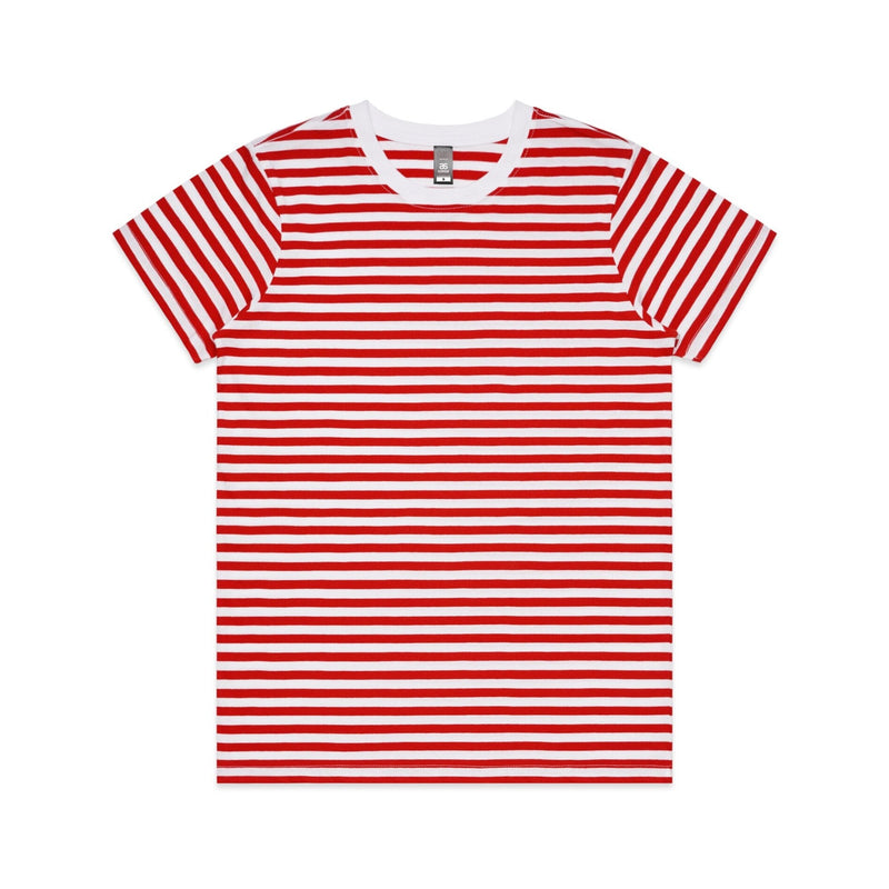 Women's Maple Stripe Tee Shirt | Arena Custom Blanks - Arena Prints - 